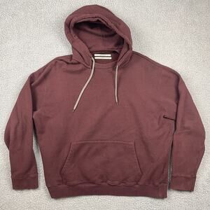 Robert Geller Hoodie Mens Extra Large Red Sweatshirt Made in Japan Hooded Pocket